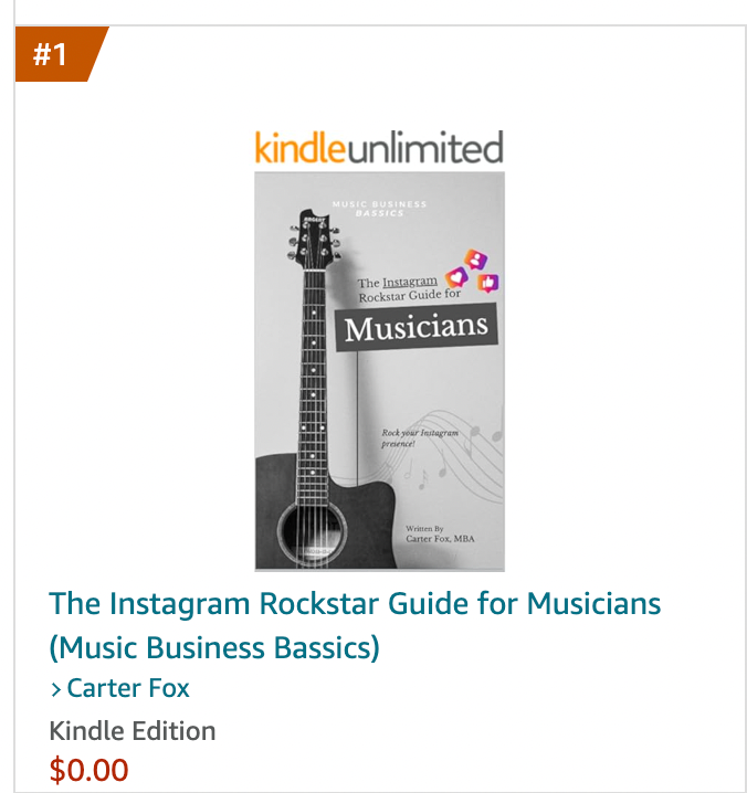 The Instagram Rockstar Guide for Musicians (Signed Paperback Book)