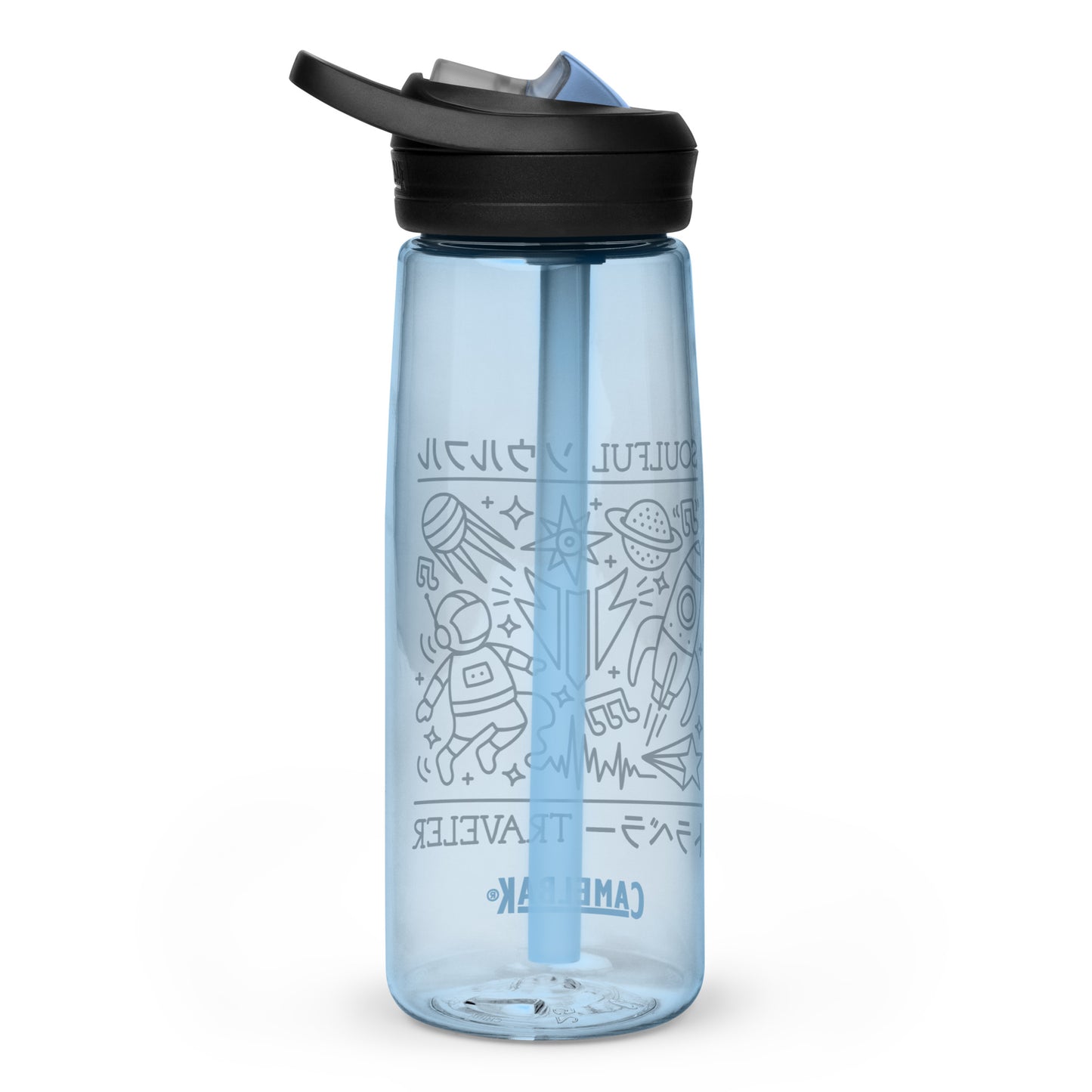 Soulful Traveler Collage Sports Water Bottle
