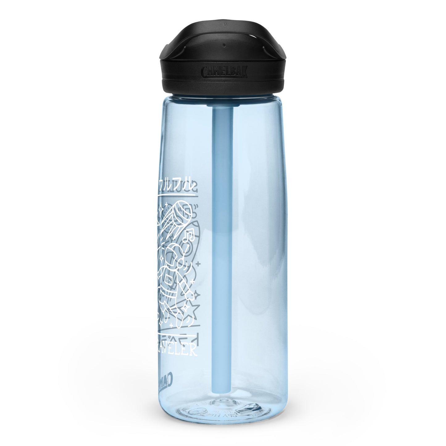 Soulful Traveler Collage Sports Water Bottle
