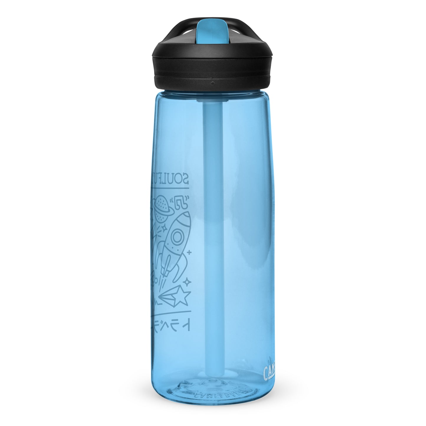 Soulful Traveler Collage Sports Water Bottle