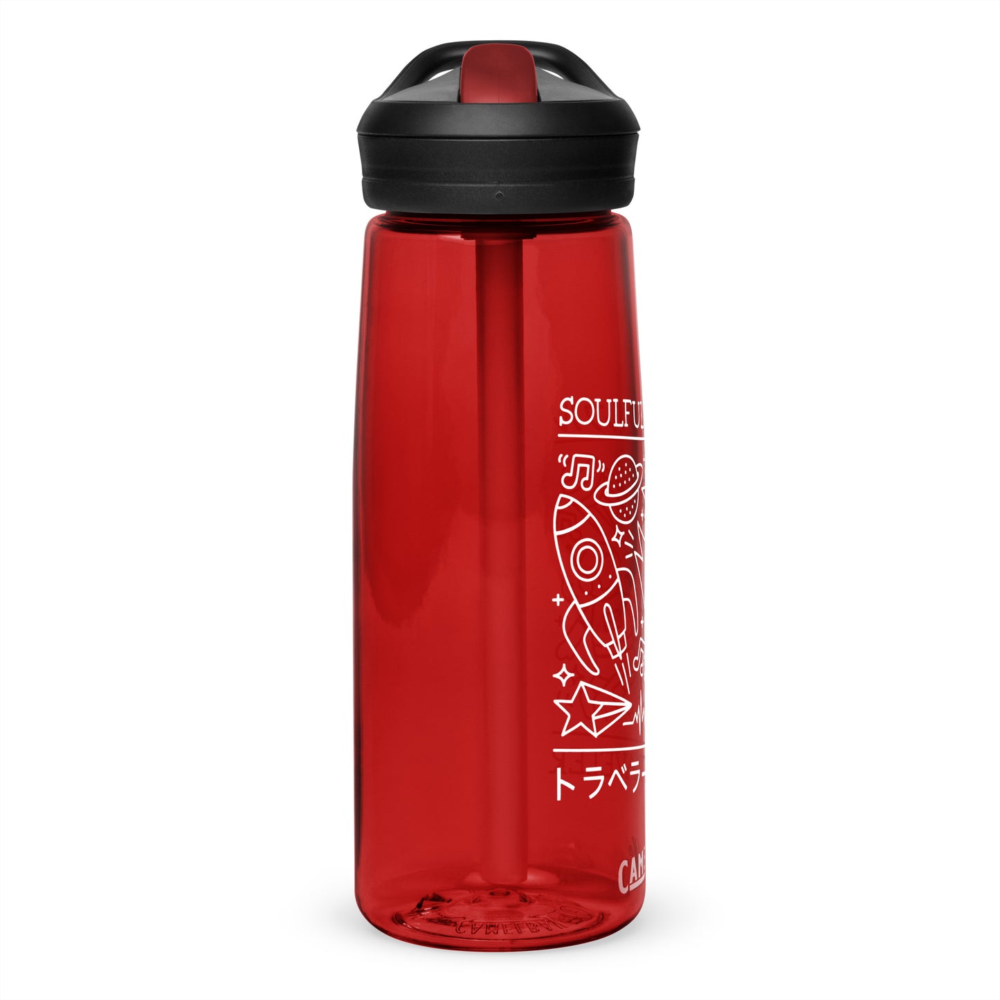 Soulful Traveler Collage Sports Water Bottle