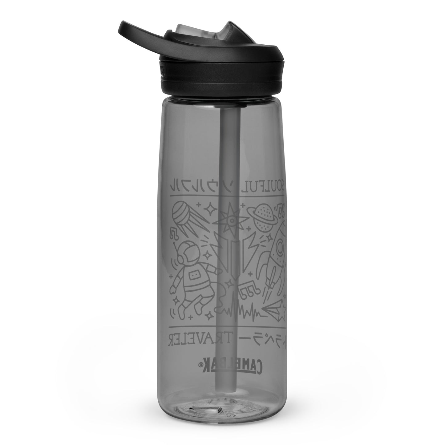 Soulful Traveler Collage Sports Water Bottle