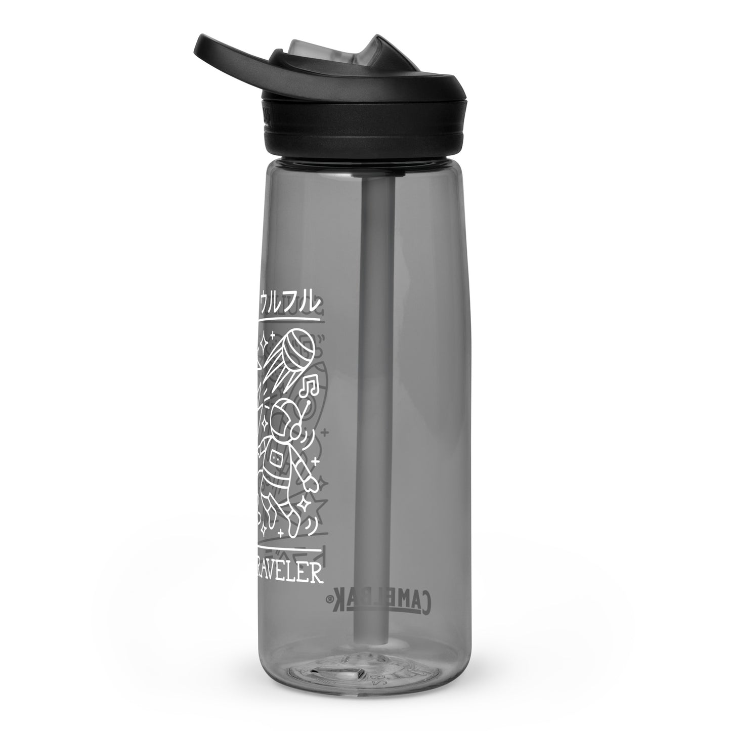 Soulful Traveler Collage Sports Water Bottle