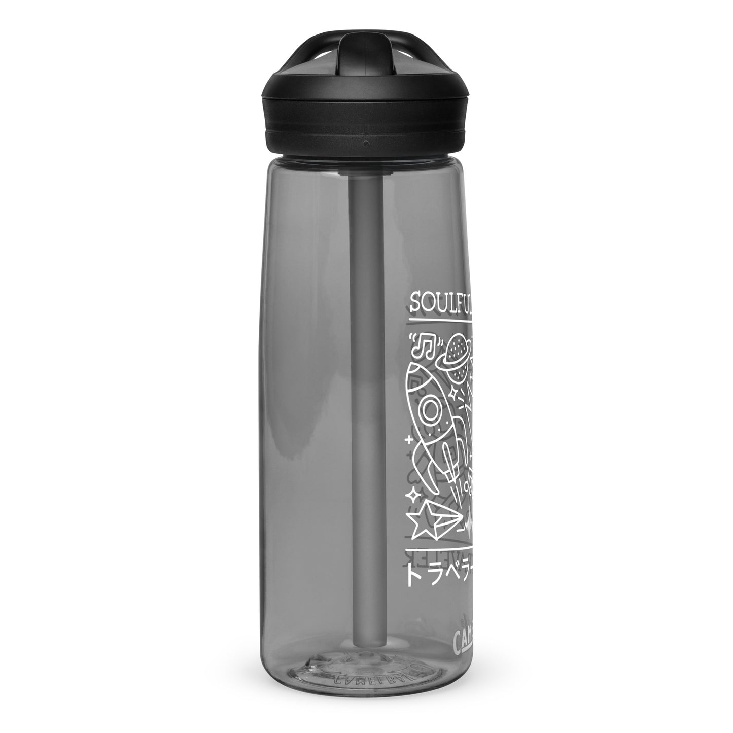 Soulful Traveler Collage Sports Water Bottle