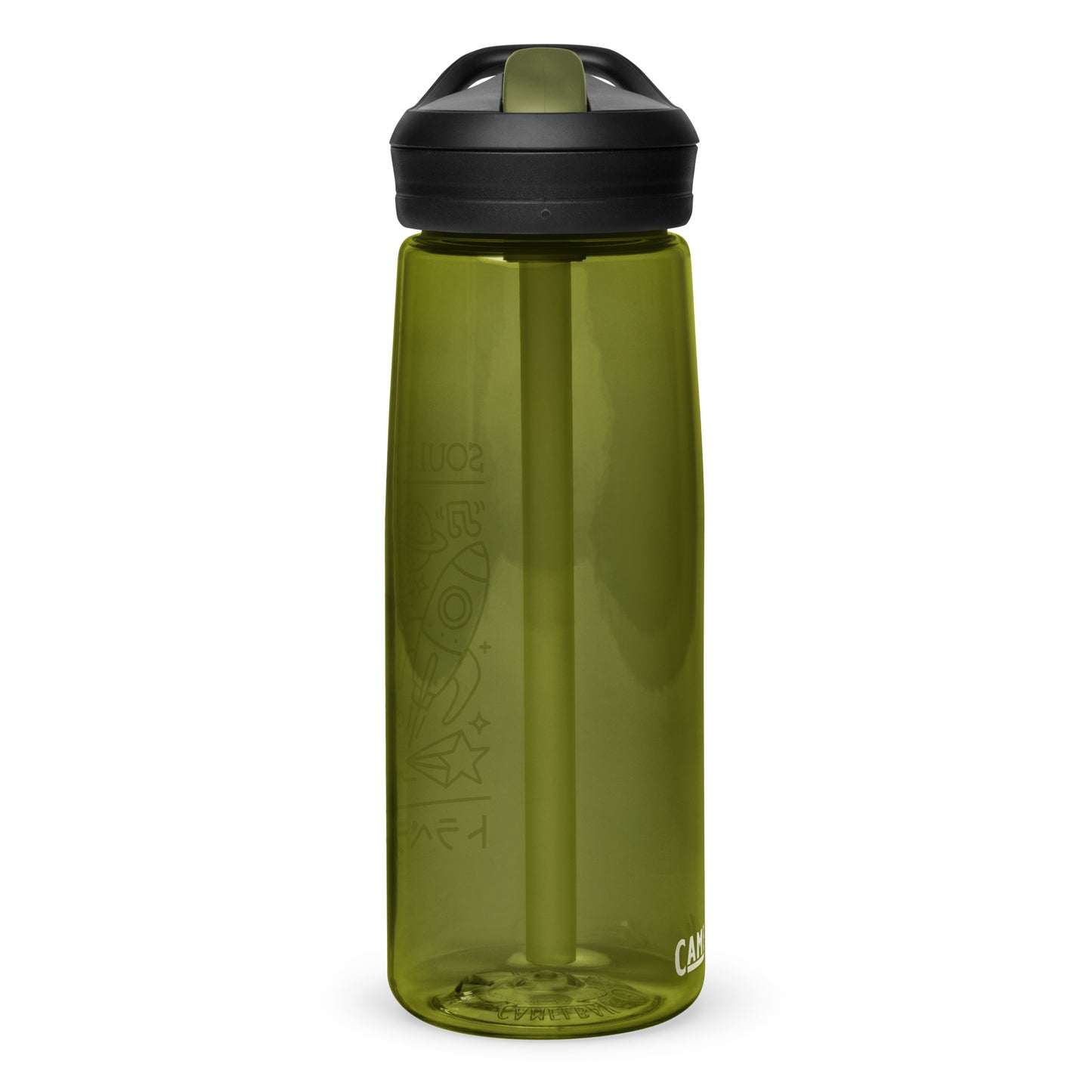 Soulful Traveler Collage Sports Water Bottle