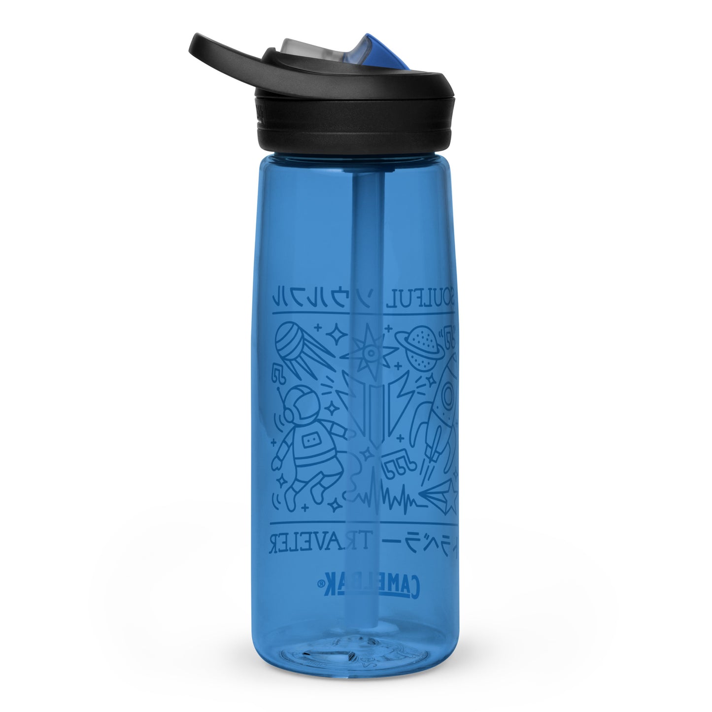 Soulful Traveler Collage Sports Water Bottle
