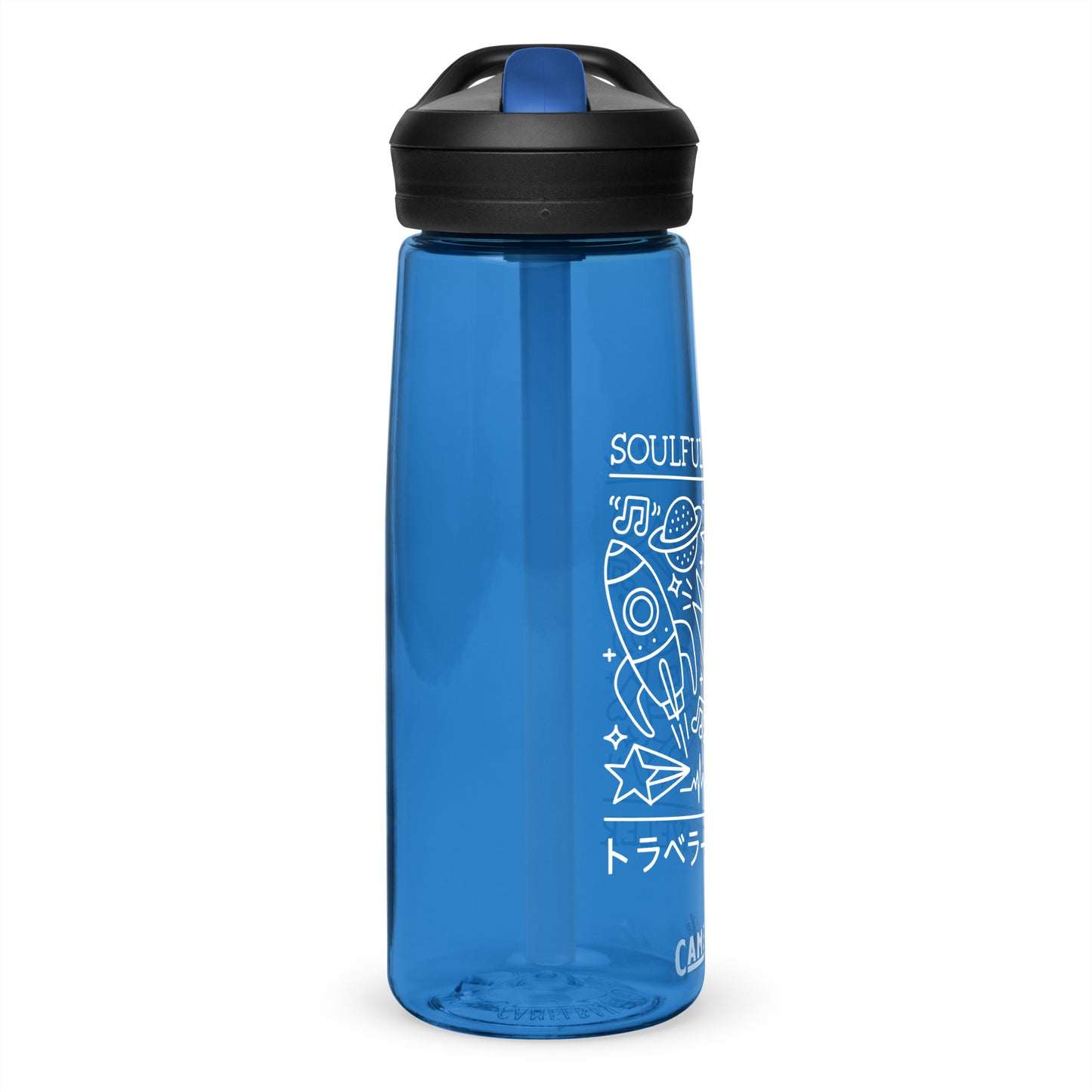 Soulful Traveler Collage Sports Water Bottle