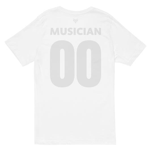 Musician's Uniform White V-Neck T-Shirt