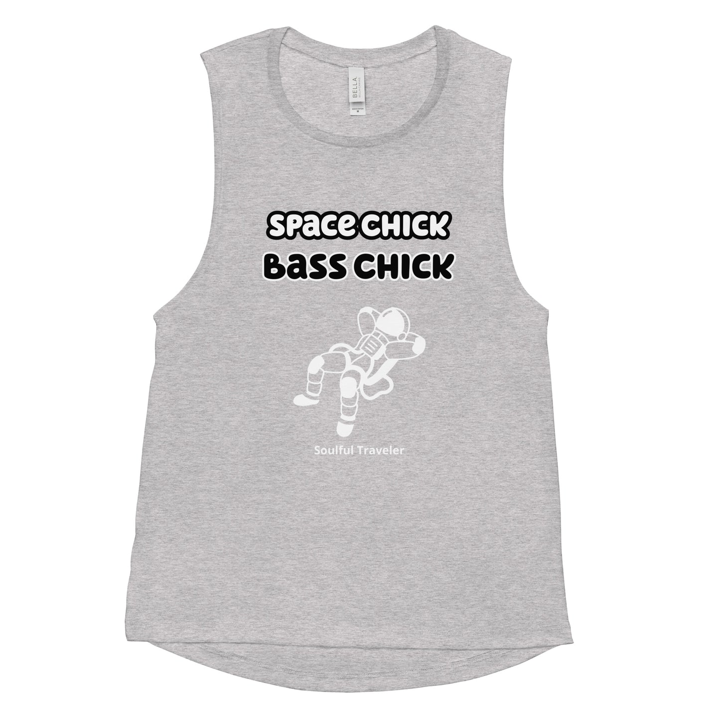 Spacechick Basschick Ladies Muscle Tank
