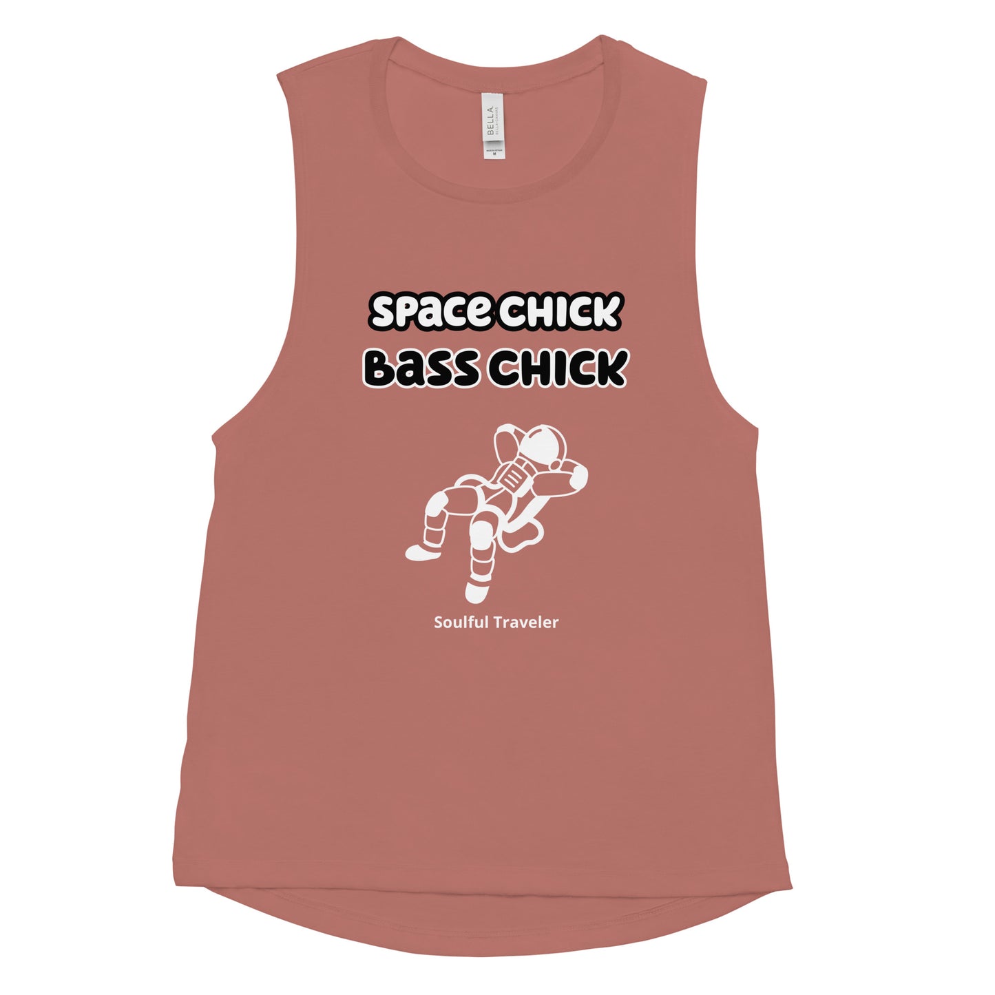 Spacechick Basschick Ladies Muscle Tank