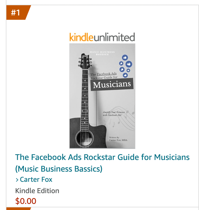 The Facebook Ads Rockstar Guide for Musicians (Signed Paperback Book)