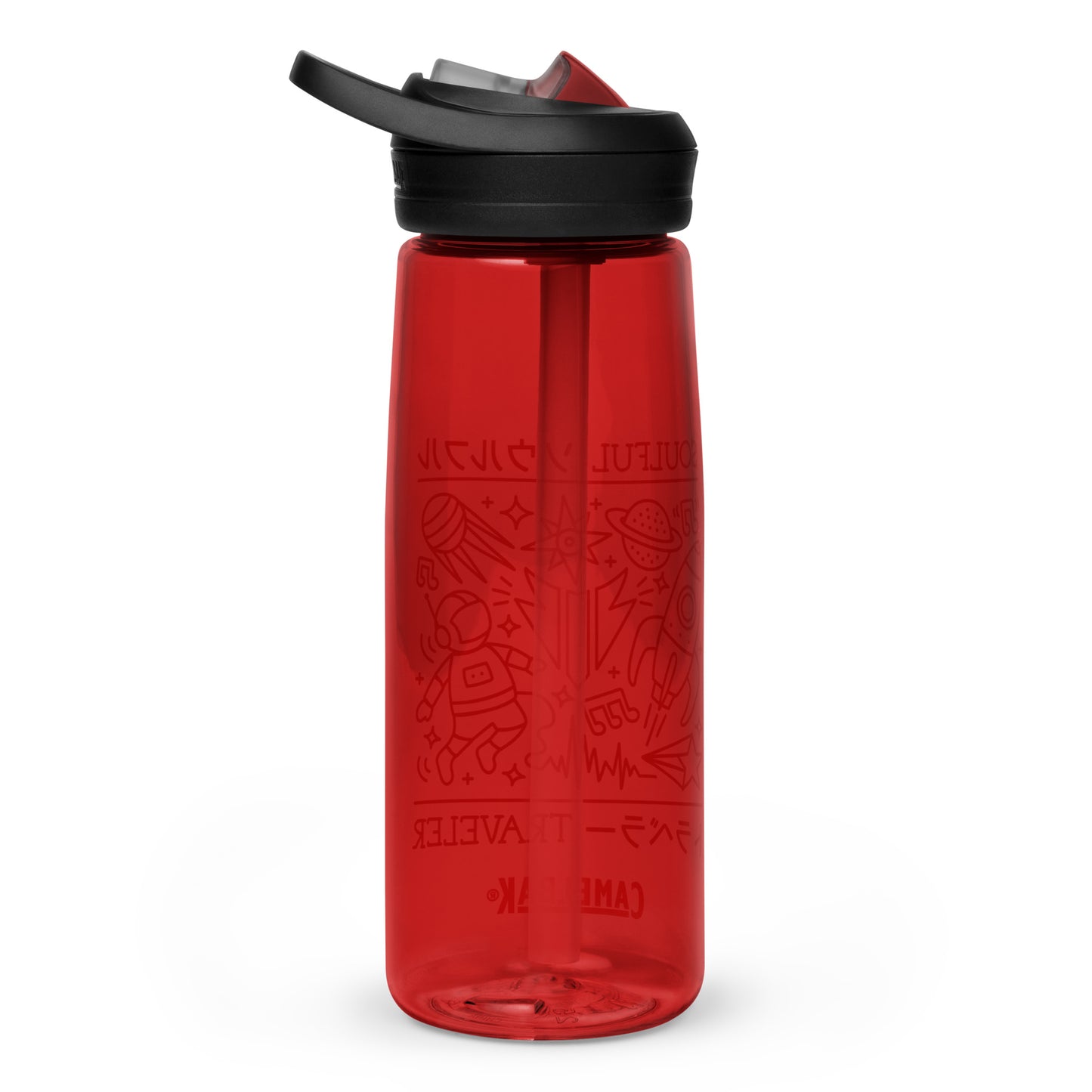 Soulful Traveler Collage Sports Water Bottle
