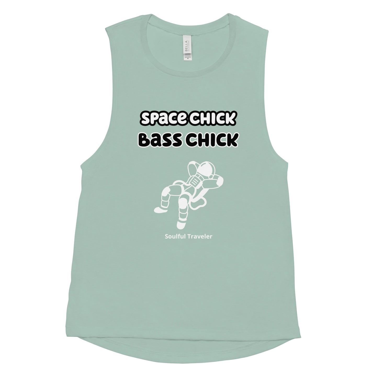 Spacechick Basschick Ladies’ Muscle Tank